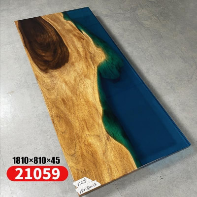 Dining table Sea Water River Real Wood River Table 181x81cm Tables