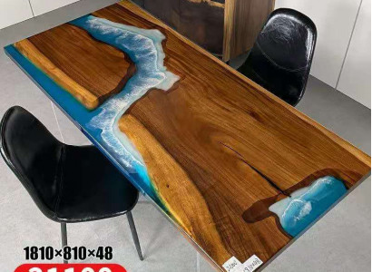Tables Dining Table Design Table Modern Ocean River Decor Furniture 181x81 Epoxy