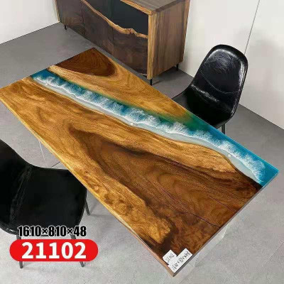 Tables Dining Table Design Table Modern Sea River Furniture 161x81 Epoxy