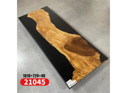 Table Epoxy Resin Dining Table Real Wood Solid Furniture Waterfall Epoxy