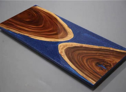 Dining table 1sqm epoxy resin wood solid furniture waterfall epoxy table