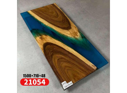 Luxury Furniture Dining Table River Solid Wood Epoxy Resin River Table