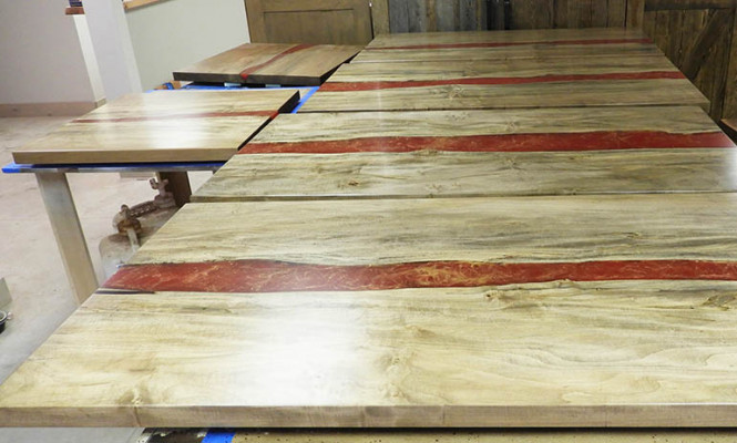 Epoxy resin epoxy flow custom-made table real wood price 1sqm tables resin