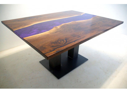 Table Epoxy Resin Flow Real Wood Price 1 sqm Customized Tables