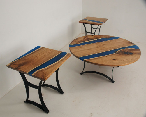 Epoxy river custom-made table epoxy resin real wood price per square meter tables resin