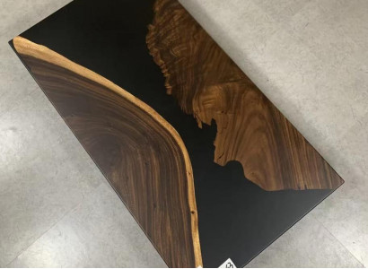 Dining Table River Table Real Decorative Wood Solid Epoxy Resin Tables