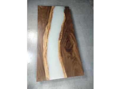 Waterfall epoxy table casting resin dining table epoxy resin real wood solid