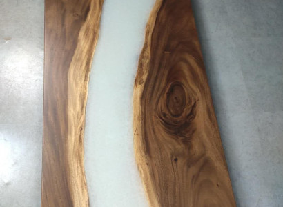 Waterfall epoxy table casting resin dining table epoxy resin real wood solid
