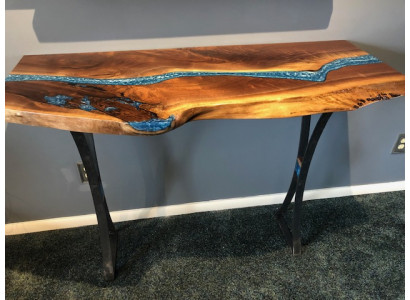 Console table design, desk, sideboard, handcrafted epoxy resin tables