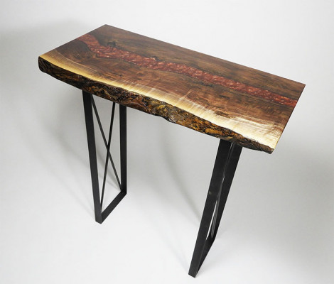 Handmade massive coffee table designer table epoxy console tables