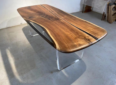 Coffee table river table real wood epoxy resin river tables solid