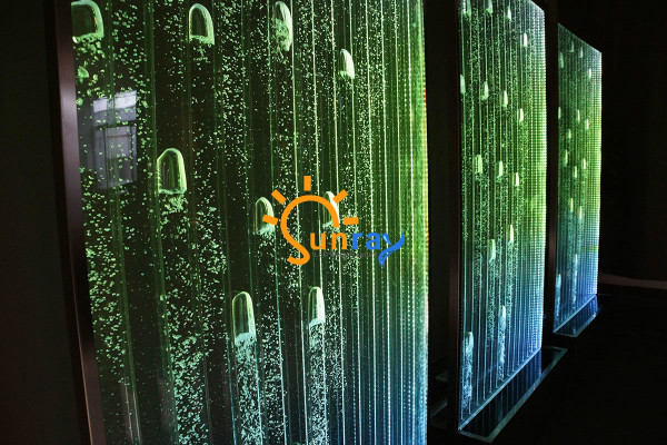 Wall panel with water bubbles LED new water wall designer water wall illuminated