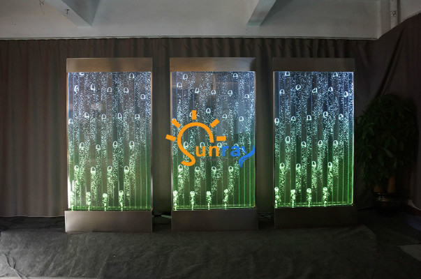 Wall panel with water bubbles LED new water wall designer water wall illuminated