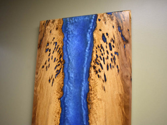 Wall Picture Epoxy Resin Painting Real Picture Handmade Waterfall Picture