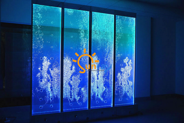 Modern partition water walls decorative LED water wall illuminated wall