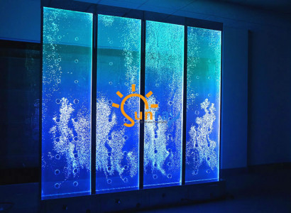 Modern partition water walls decorative LED water wall illuminated wall