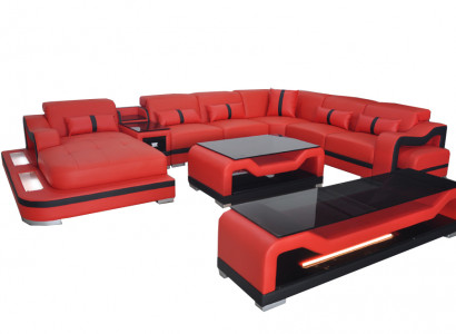 Leather sofa couch upholstery complete set furniture living room landscape couches sofas