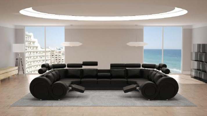 Designer living landscape corner couch with USB couch sofa upholstery leather sofa sofas new