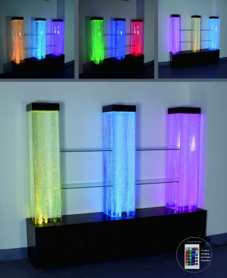 Water Wall Column Partition Shelf Display Cabinet Water Walls LED