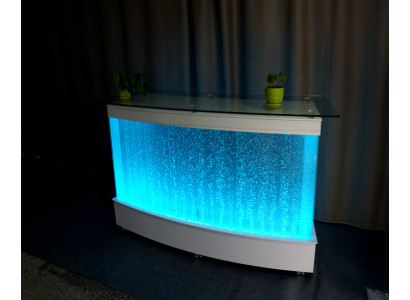 Water Wall Design Bar Counter Column Illuminated Luxury Tables