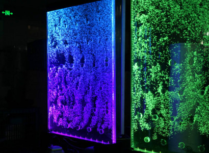 Partition shelf cabinet water wall column walls LED 120x200