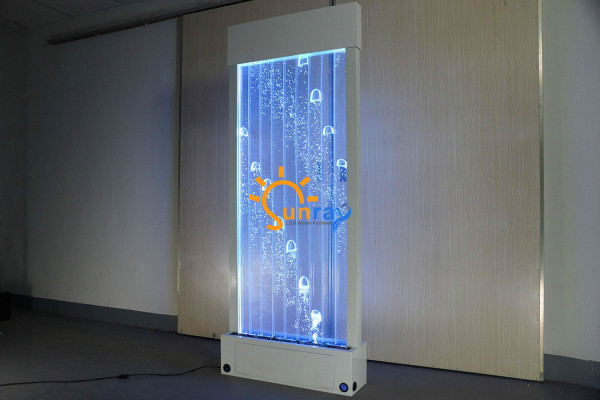 Partition shelf cabinet water wall column walls waterwall LED