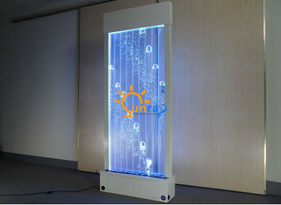Partition shelf cabinet water wall column walls waterwall LED