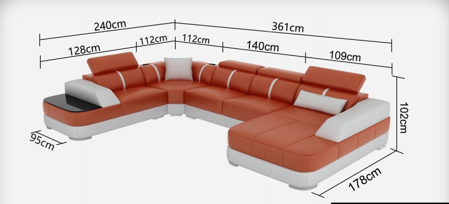 Design corner couch seat leather upholstery corner set living area sofas new sofa