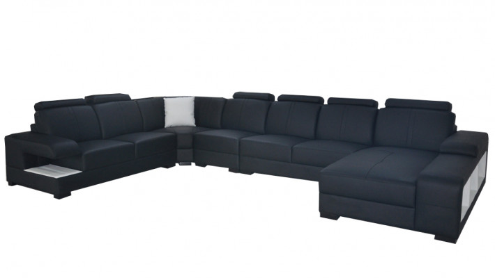 Sectional Design Corner Set Corner Sofa Sofa Couch Upholstered Living Landscape LED USB