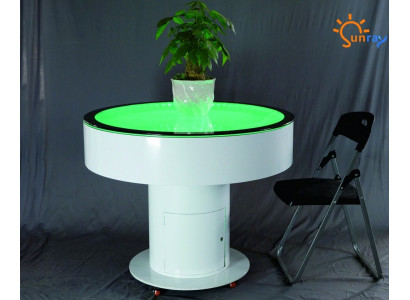 Round Table Bar Round Tables LED Water Feature Lit Decor LED Furniture