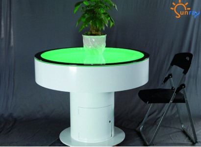 Round Table Bar Round Tables LED Water Feature Lit Decor LED Furniture