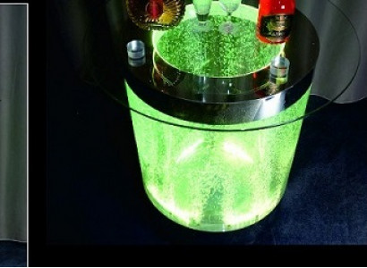 Table LED Bar Water Wall Bar Counter Shelf Furniture Illuminated Coffee Table