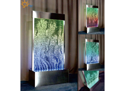 Modern partition wall water walls, water wall column LED partitions