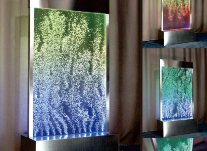 Modern partition wall water walls, water wall column LED partitions