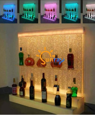 LED display bar water wall column illuminated water walls bar counter display furniture