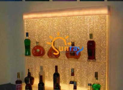 LED display bar water wall column illuminated water walls bar counter display furniture