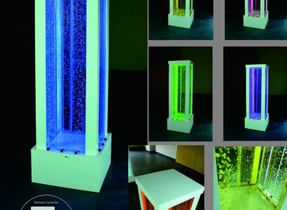Water Wall LED Bar Shelf Column Water Column Counter Designer Illuminated