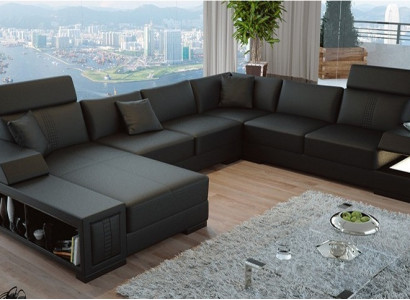 Modern U-shaped corner sofa for contemporary living ambiance
