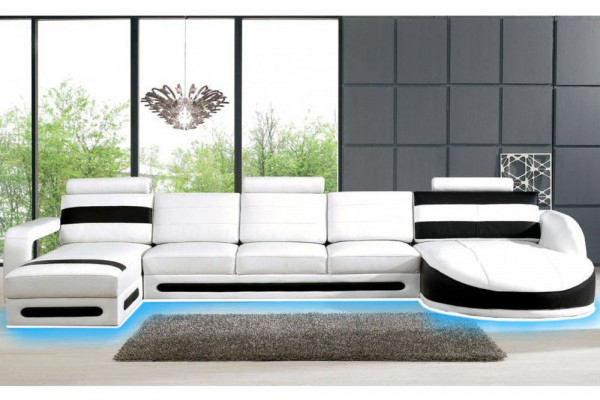 Corner couch sofa upholstery suite corner corner sofas XXL corner sofa with USB