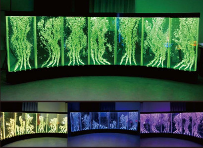 Wall panel water bubbles LED walls designer water wall illuminated