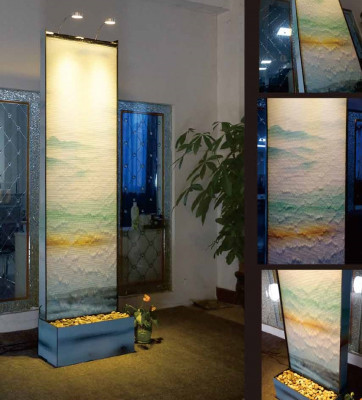 Partition Water Wall Column Walls Waterwall LED 60x210cm Water Walls