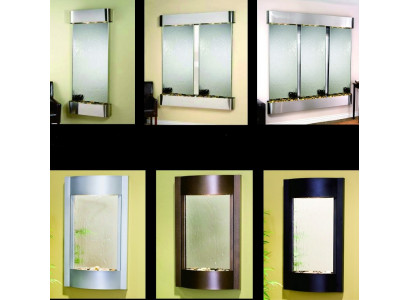 LED water wall design water columns waterfall picture frame 56*117