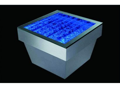 Design table coffee table water columns pillar water sofa LED decoration illuminated