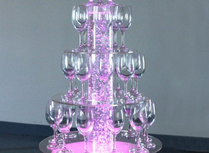 Champagne Tower, Sparkling Wine Tower, Water Column, Illuminated Shelf, Columns
