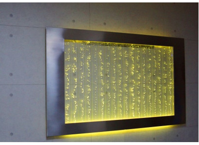 LED water wall design, water columns waterfall picture wall aquarium