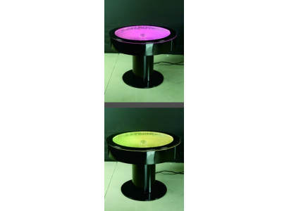 Design table coffee table water columns column tables sofa LED illuminated