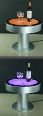 Design table coffee table water columns column water sofa LED illuminated