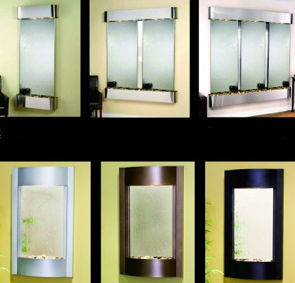LED water wall bar shelf column water columns counter shelves design