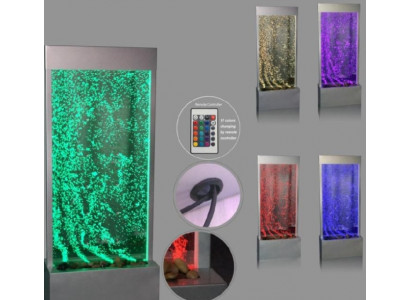 Partition wall designer stainless steel water columns column walls LED wall