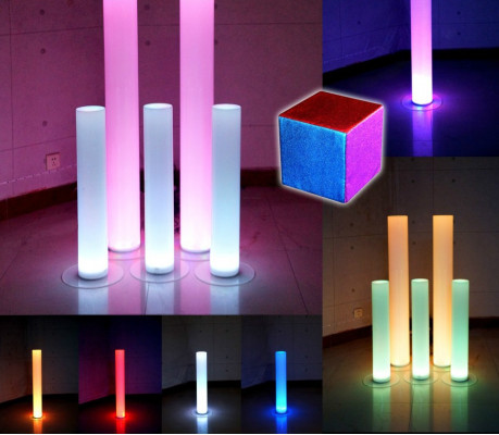 Water Column 12x60 Water Wall Columns Wall Divider LED Illuminated